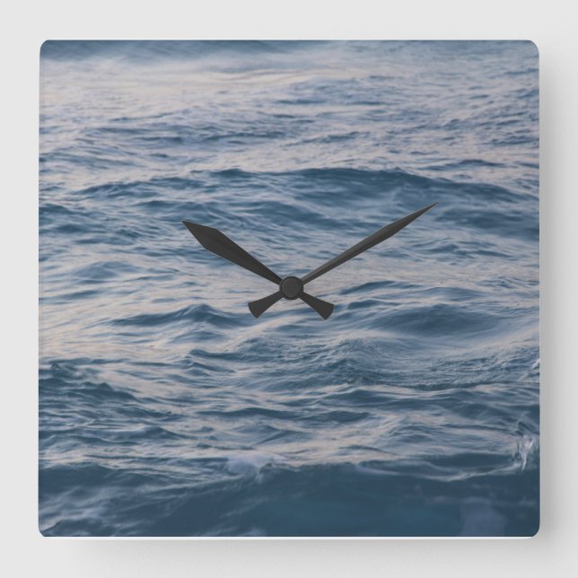 Sea water closeup square wall clock (Front)