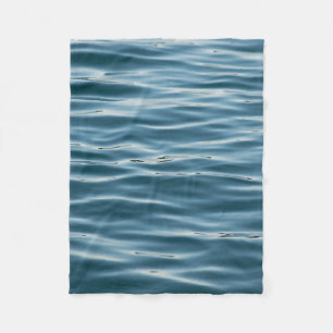 Sea water in the morning fleece blanket