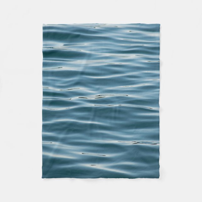 Sea water in the morning fleece blanket (Front)