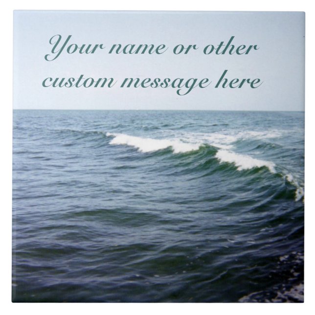 Sea Water Personalised Tile (Front)