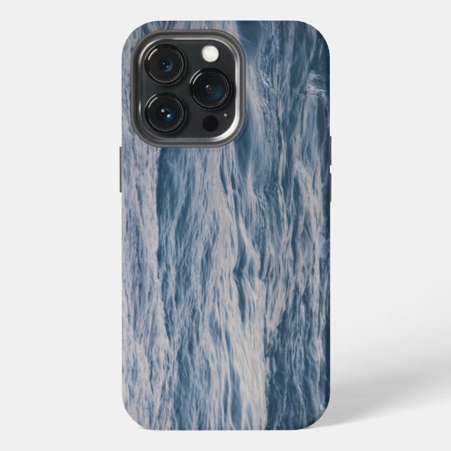 Sea Water Ripple Close-Up Photo iPhone Case (Back)