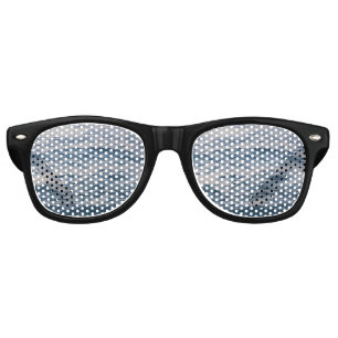 Sea Water Ripple Close-Up Photo Retro Sunglasses