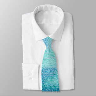Sea water turquoise background tie