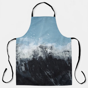 Sea wave: hand-painted design apron