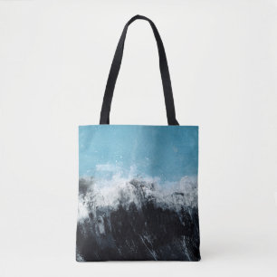 Sea wave. Hand painted illustration Tote Bag