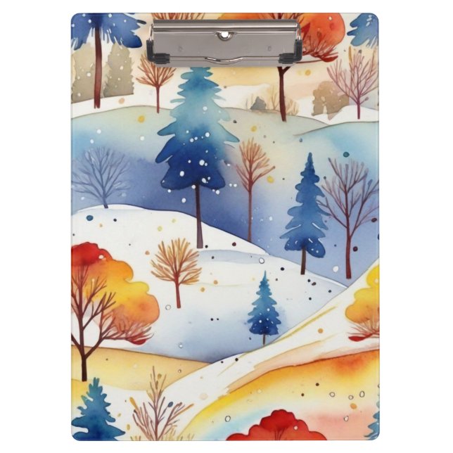 Sea wave Multicolor Clipboard (Front)