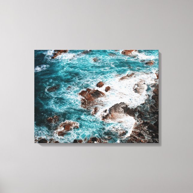 Sea waves canvas print (Front)