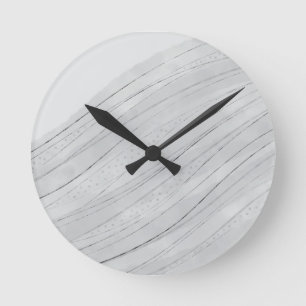 Sea Waves Ceramic Tile Round Clock