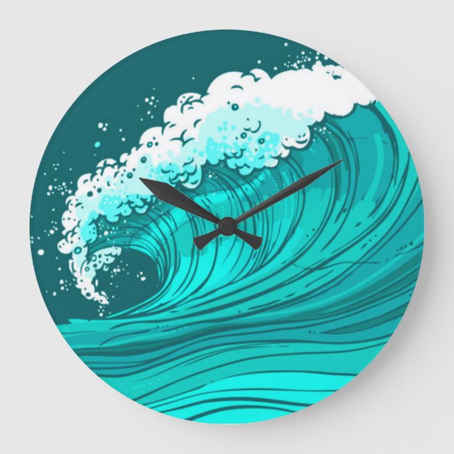 Sea Waves Clock (Front)