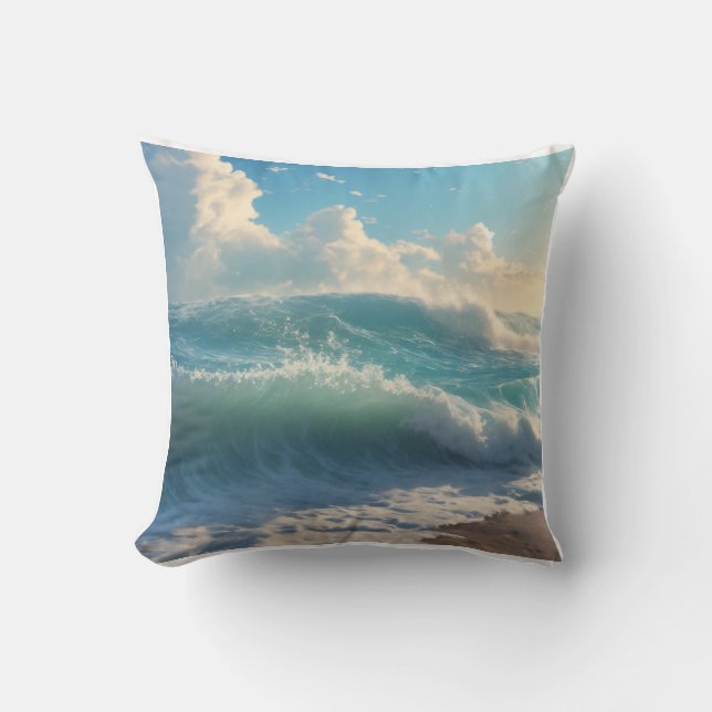 Sea Waves Cushion (Front)