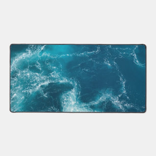 Sea waves desk mat