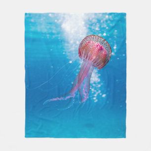Sea Waves Fleece Blanket
