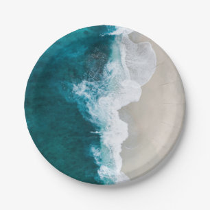 Sea Waves - Maldives Shore Paper Plate
