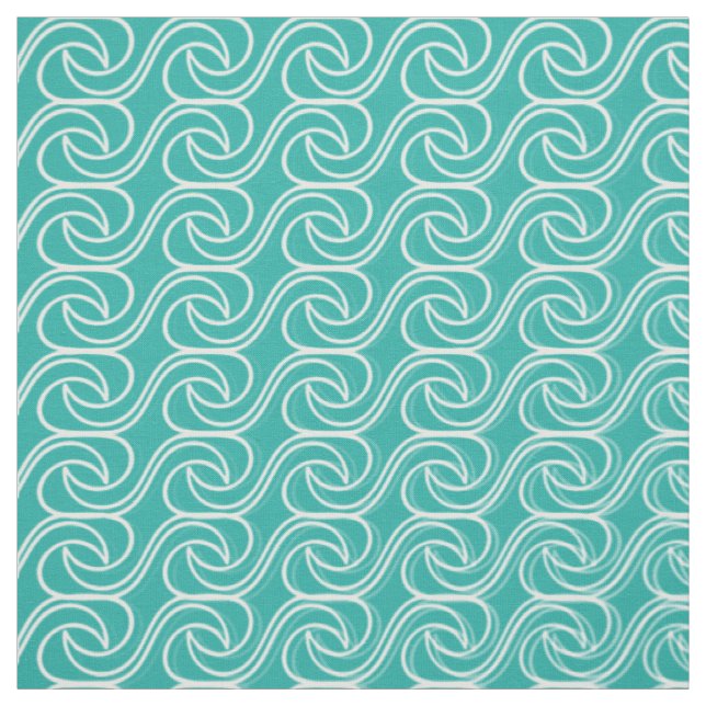Sea Waves Pattern  Fabric (Swatch)