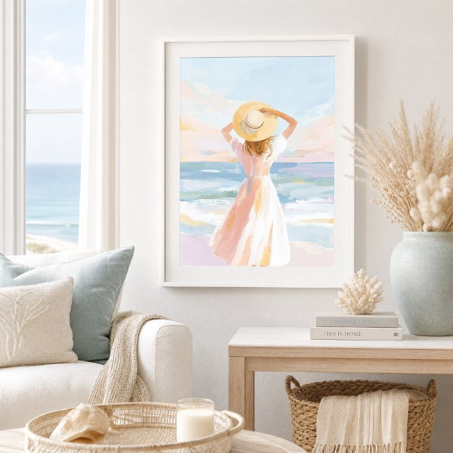 Sea Whispers Coastal Beach Art Print (Creator Uploaded)