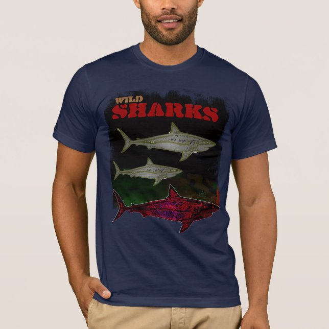 sea wild Sharks cool tee (Front)
