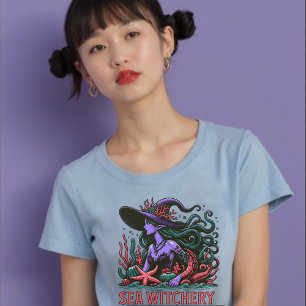 Sea Witchery Octopus Siren Beach T-Shirt