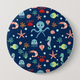 Sea World 10 Cm Round Badge