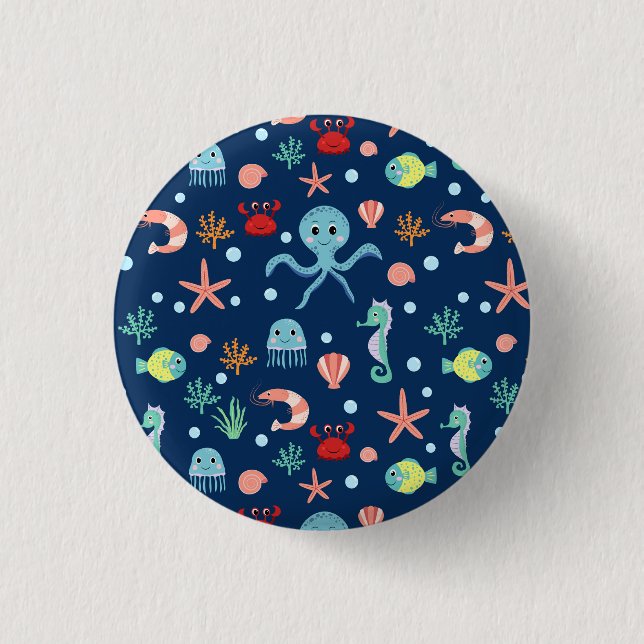 Sea World 3 Cm Round Badge (Front)