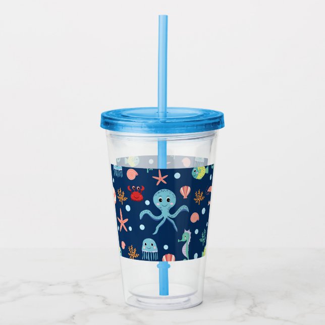Sea World Acrylic Tumbler (Front)