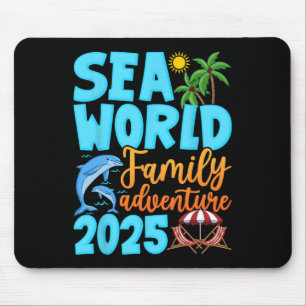 Sea World Dolphin Family Adventure Trip 2025 Sprin Mouse Pad