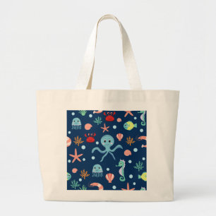 Sea World Large Tote Bag