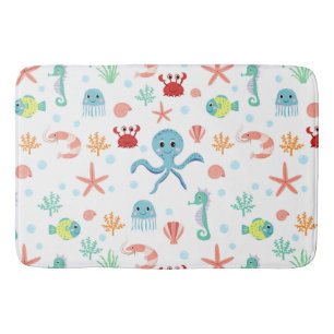 Sea World pattern Bath Mat