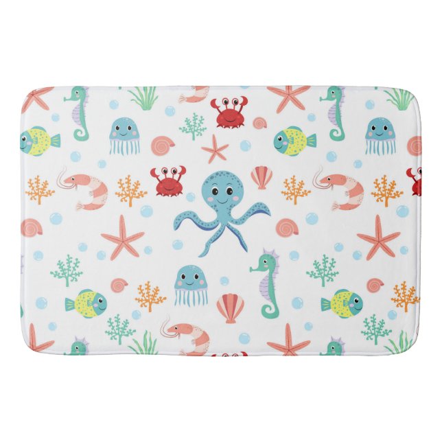 Sea World pattern Bath Mat (Front)