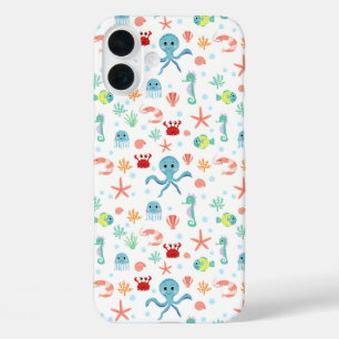Sea World pattern iPhone 16 Plus Case