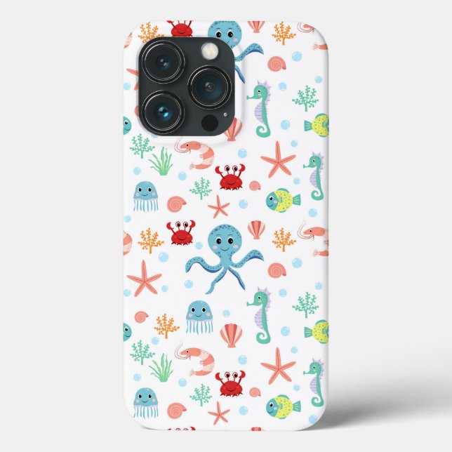 Sea World pattern Case-Mate iPhone Case (Back)