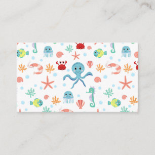 Sea World pattern Enclosure Card