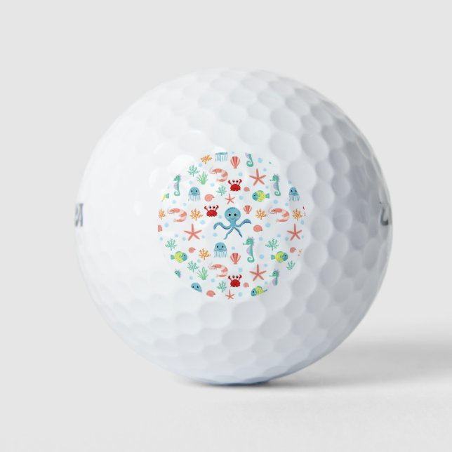 Sea World pattern Golf Balls (Front)
