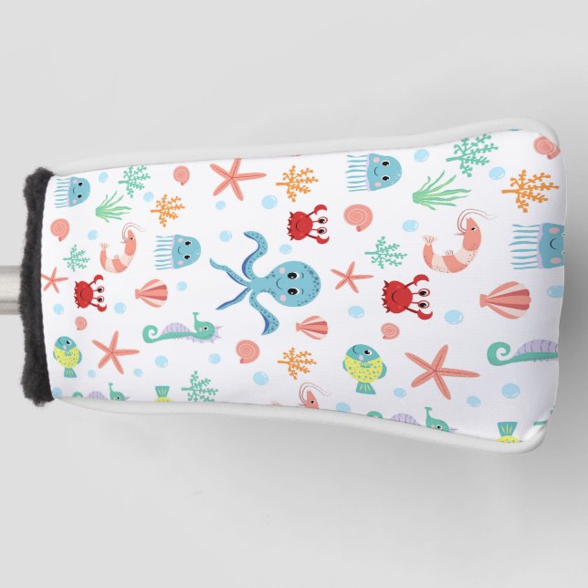 Sea World pattern Golf Head Cover (Front)