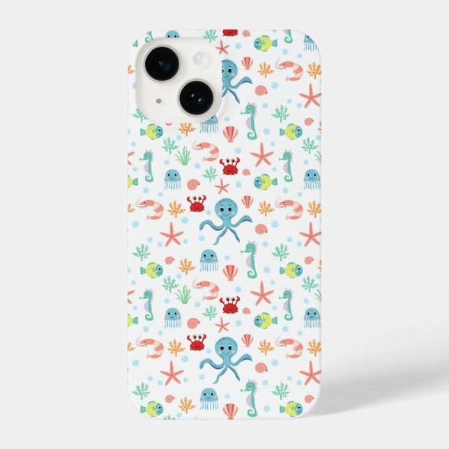 Sea World pattern iPhone Case (Back)
