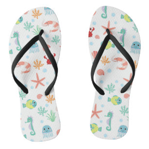 Sea World pattern Jandals