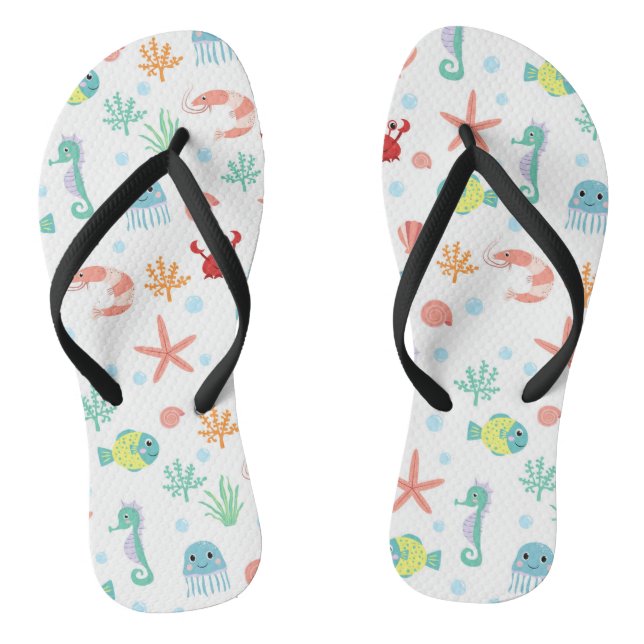 Sea World pattern Jandals (Footbed)