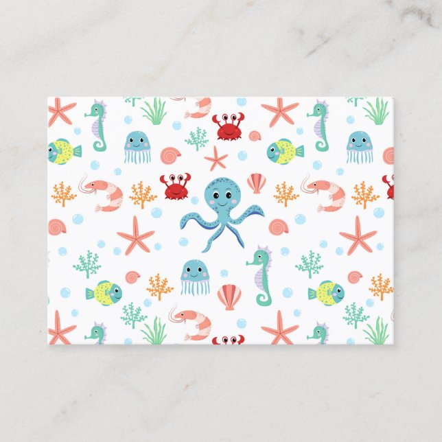 Sea World pattern Loyalty Card (Front)