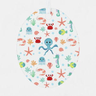 Sea World pattern Metal Tree Decoration