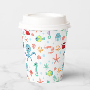 Sea World pattern Paper Cups