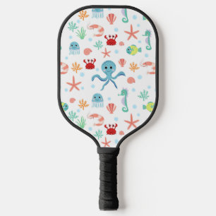 Sea World pattern Pickleball Paddle