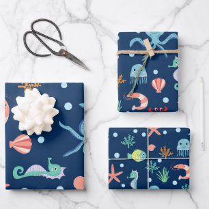 Sea World Wrapping Paper Sheet