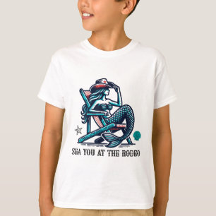Sea You At The Rodeo Mermaid And Cowboy Hat Summer T-Shirt