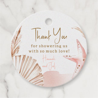 Sea You Soon Baby Circle Favour Tags | Coastal