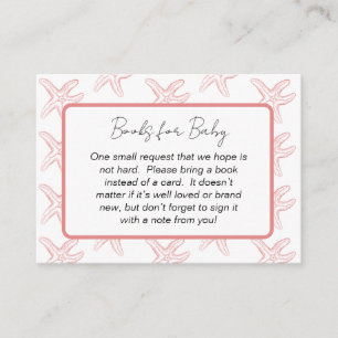 Sea You Soon Baby Shower Book Request Enclosure Card