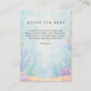 Sea You Soon Baby Shower Books for Baby Enclosure Card