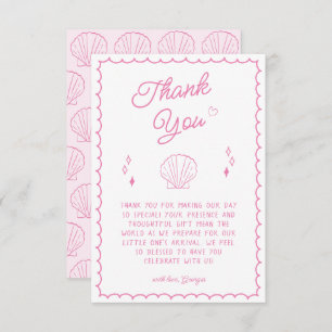 Sea You Soon Baby Shower Coastal Thank You Card