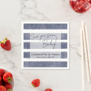 Sea You Soon Baby Shower Cocktail Napkin