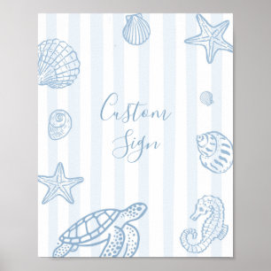 Sea You Soon Baby Shower Custom Sign