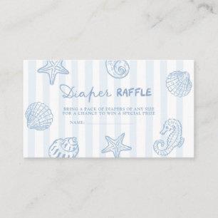 Sea You Soon Baby Shower Diaper Raffle Enclosure Card