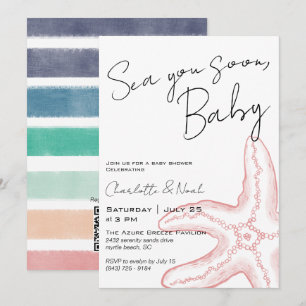Sea You Soon Baby Shower Invitation